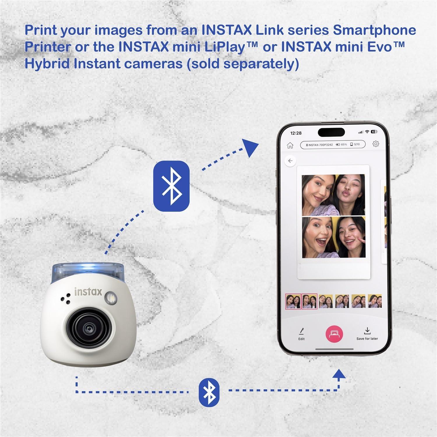 Cámara Digital Fujifilm Instax PAL Blanco + Tarjeta Micro SD 32GB