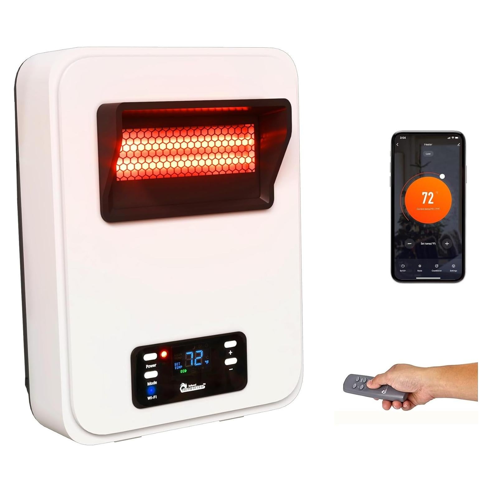 Calentador Eléctrico de Pared Dr. Infrared 1500W con WiFi