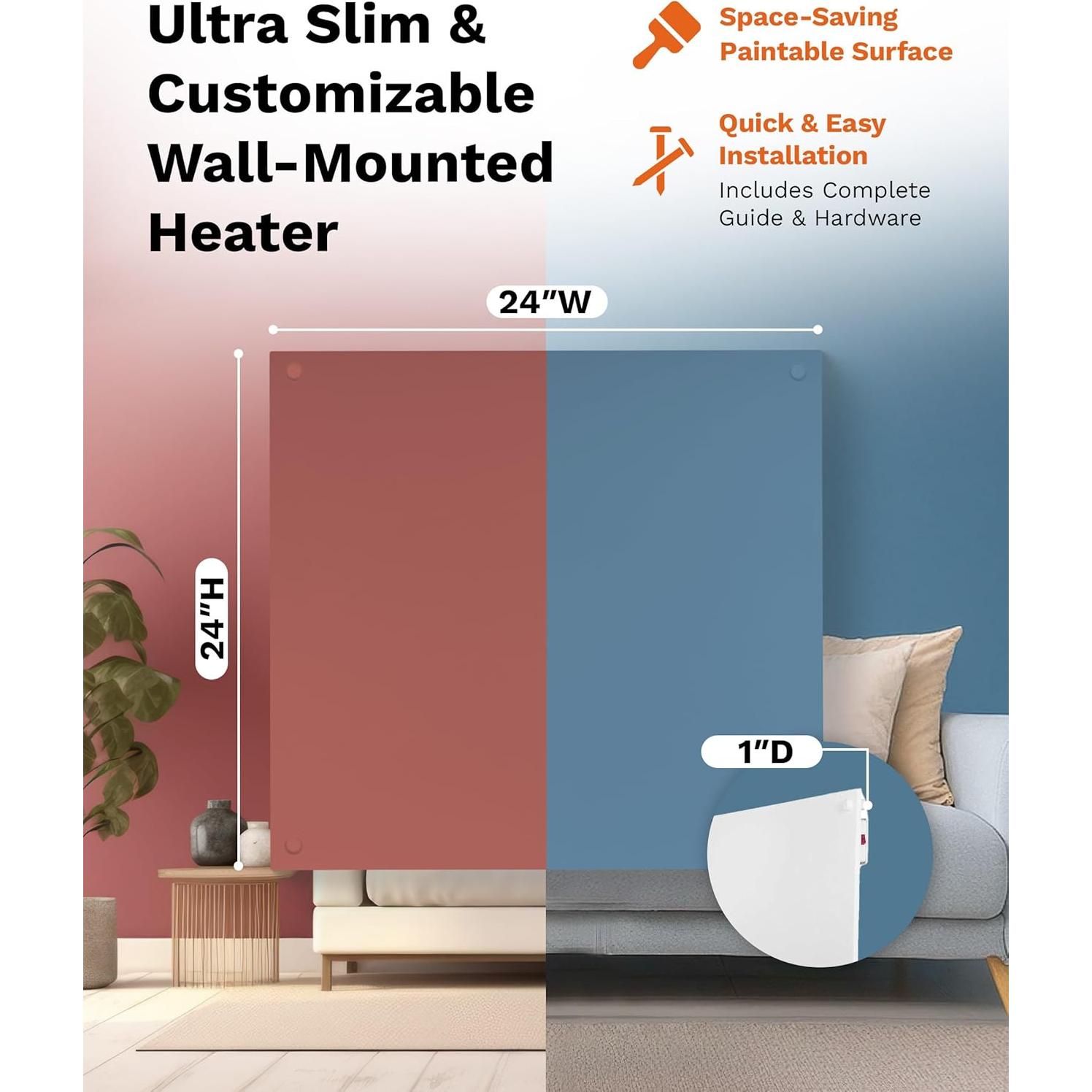 Calefactor de Convección Amaze Heaters Solo Smart 400W 14m²