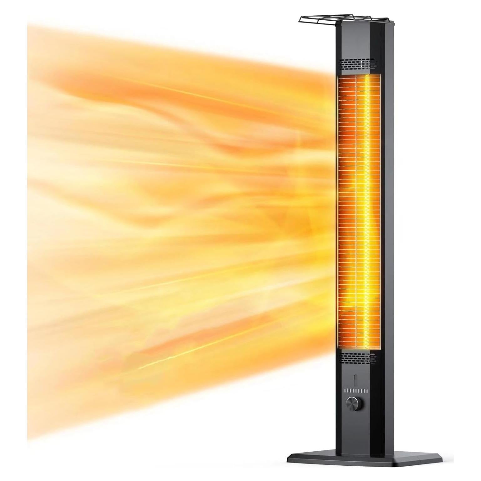 Calentador de Patio Flowbreeze 1200W Infrarrojo Portátil 42in