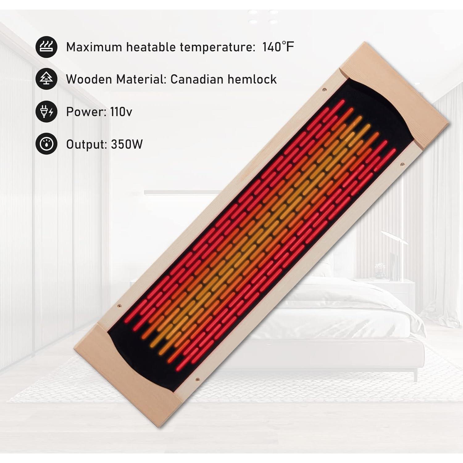 Tubo Calentador Infrarrojo Fibra de Carbono 350W iDOTODO
