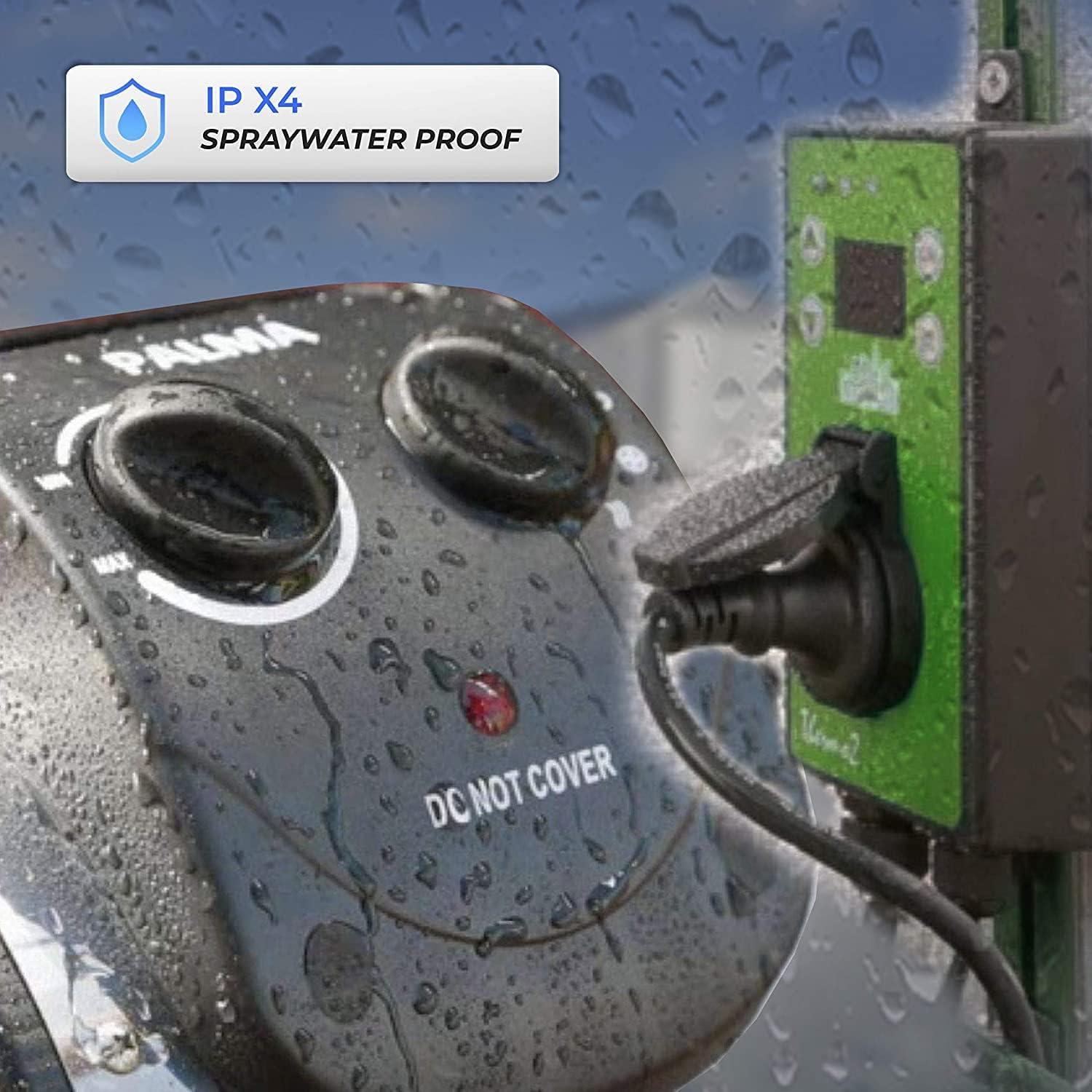 PAL 2.0/USDT Palma Greenhouse Heater incl. Digital Thermosta, 11 x 8 x 12.5" / 280 x 195 x 315 mm