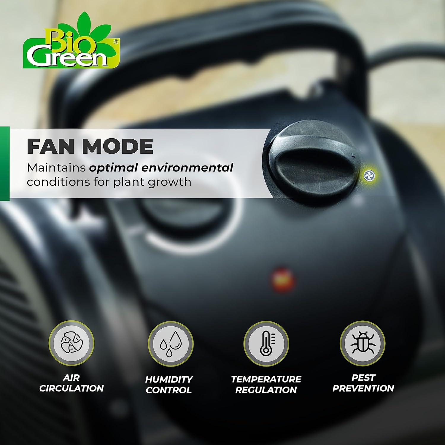 PAL 2.0/USDT Palma Greenhouse Heater incl. Digital Thermosta, 11 x 8 x 12.5" / 280 x 195 x 315 mm