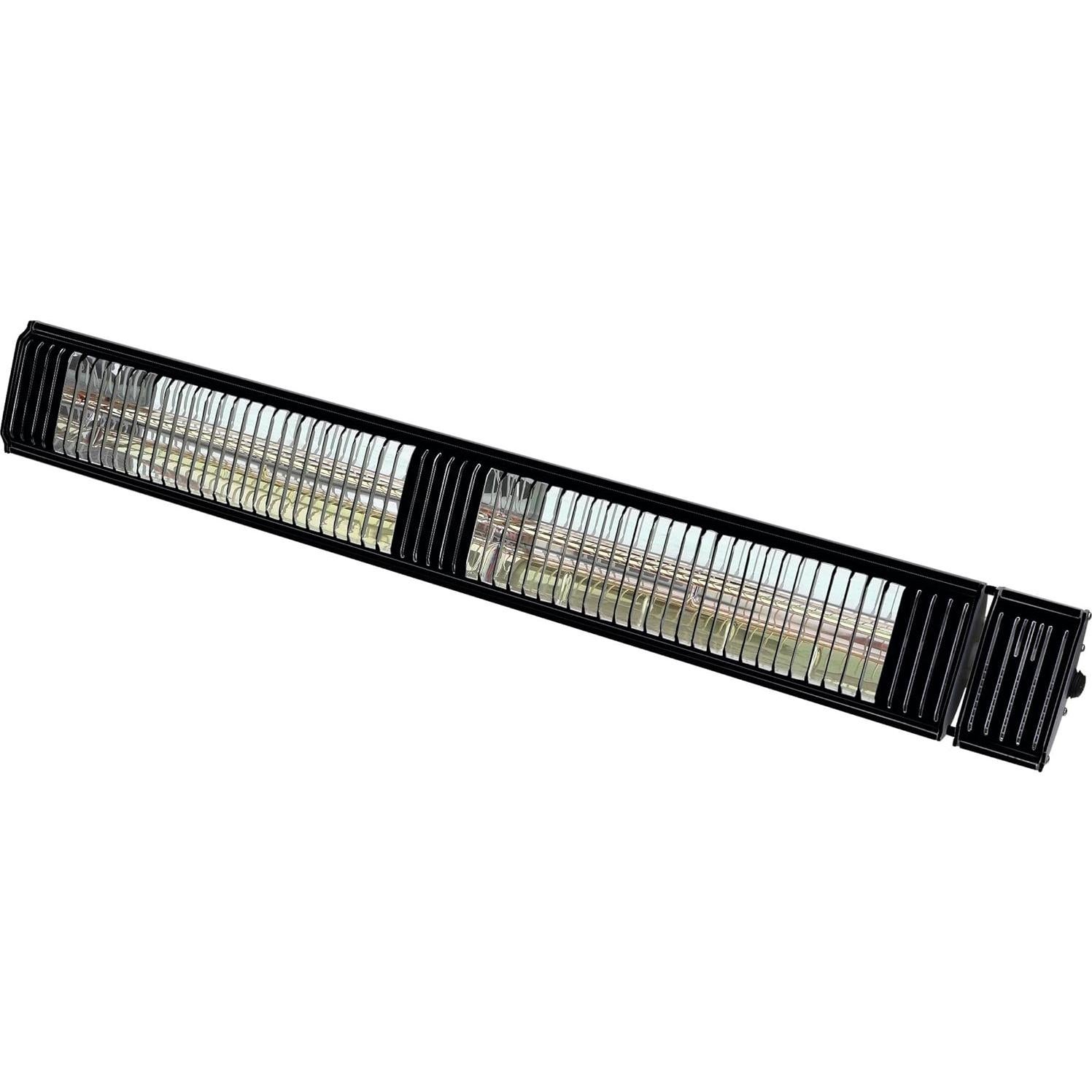Commercial SunWave 3000 Watt Infrared Patio Heater Tungsten Ultra Quartz Low Glare with Remote control and 3 power levels, 11,028 BTU Max output By Muskoka Lifestyle Products USA Black