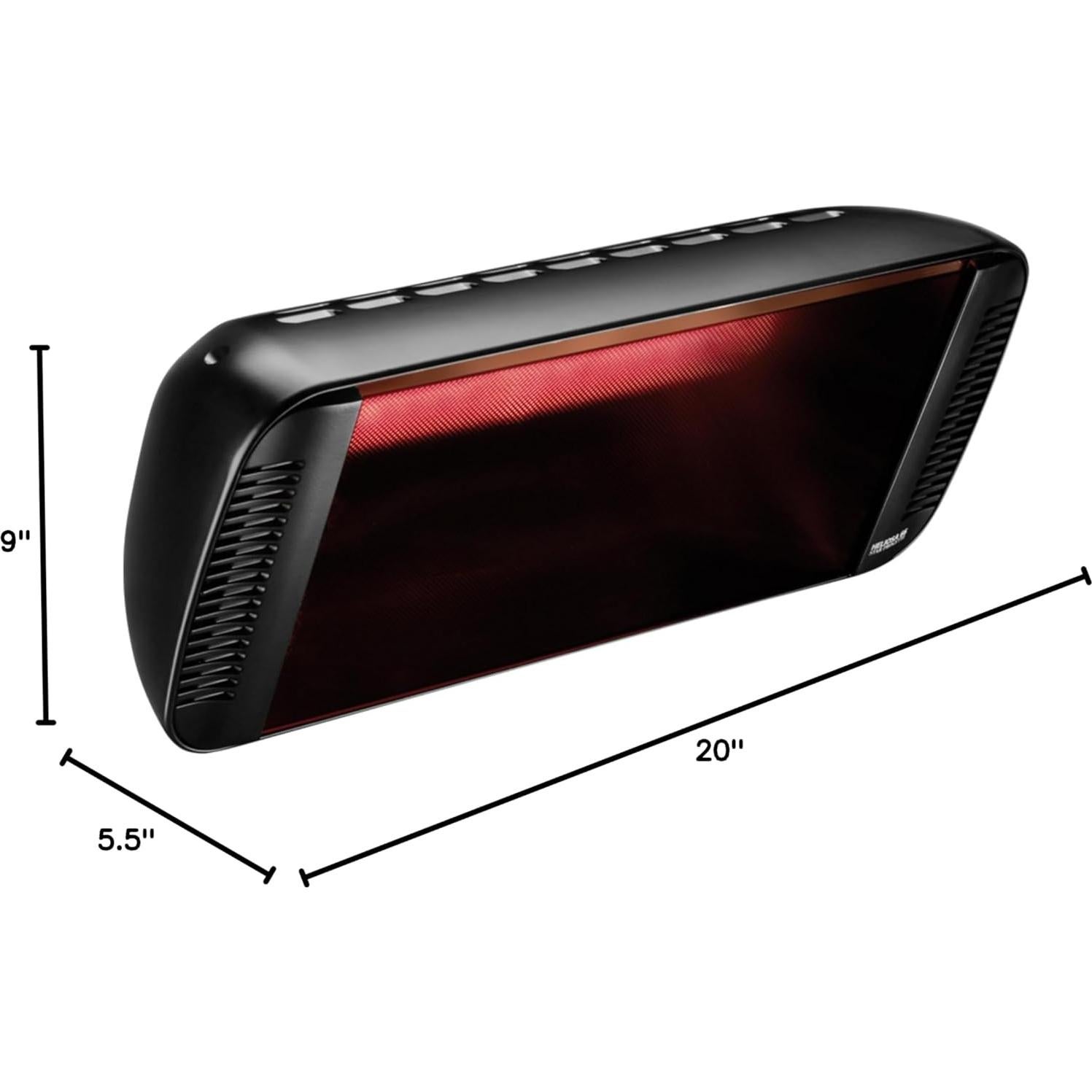 Calentador Eléctrico de Patio Heliosa 66 Negro 1500W IPX5