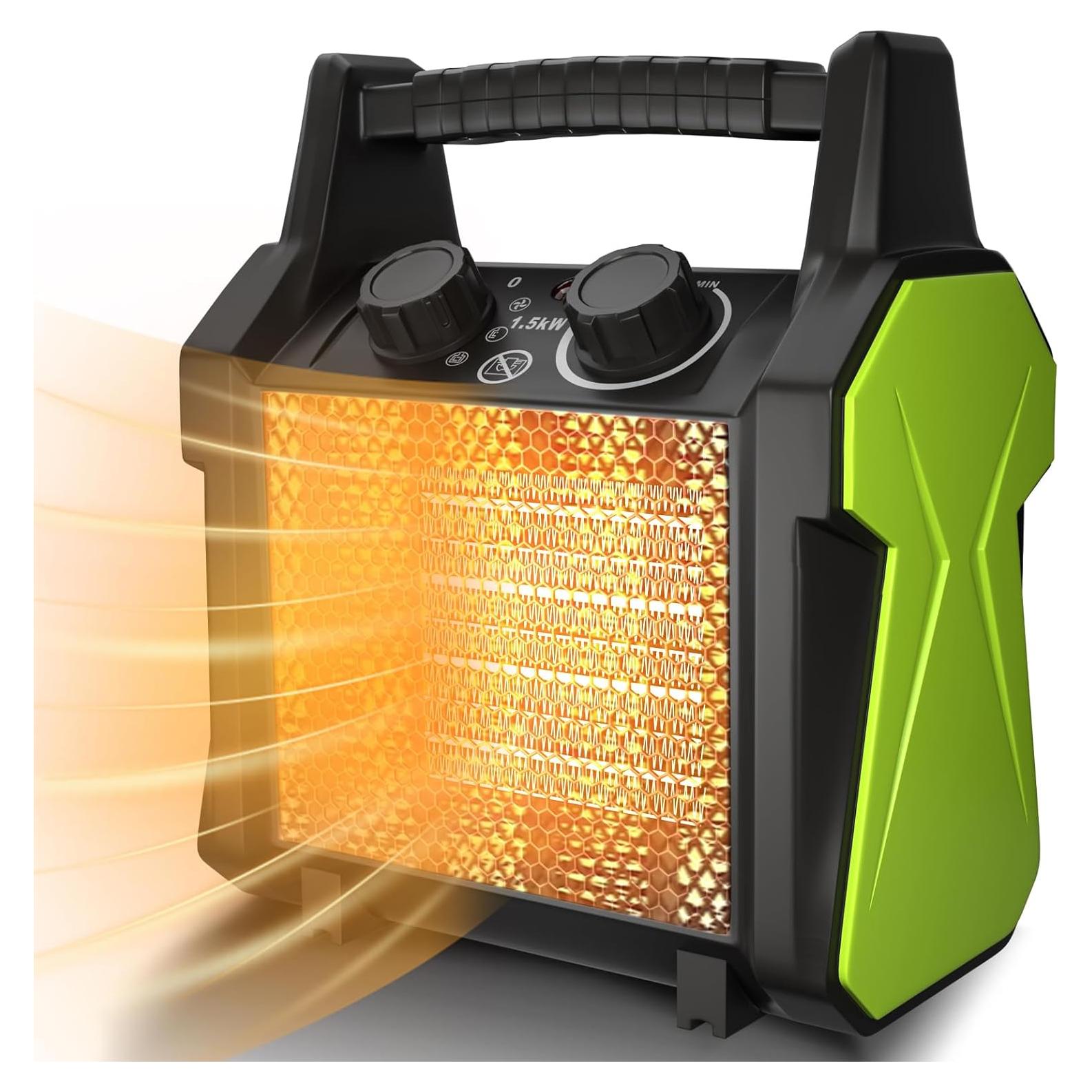 Calentador Eléctrico Gardtech 1500W para Patio y Taller