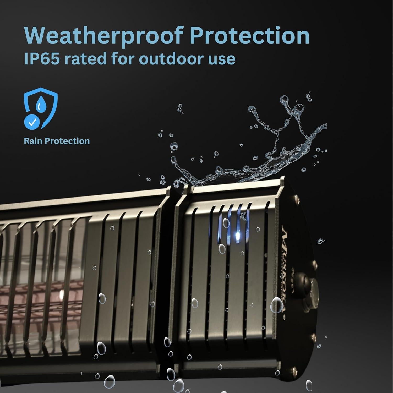 Calentador de Patio Infrarrojo SunWave 1500W con Control Remoto