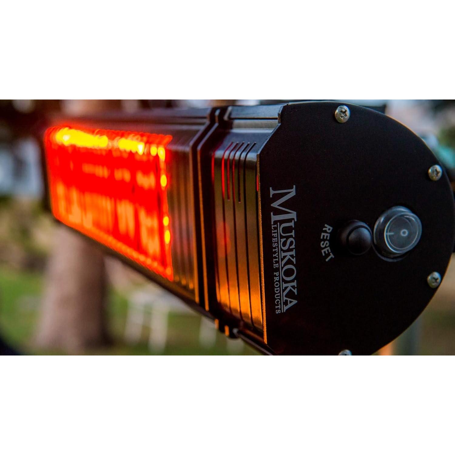 Calentador de Patio Infrarrojo SunWave 1500W con Control Remoto