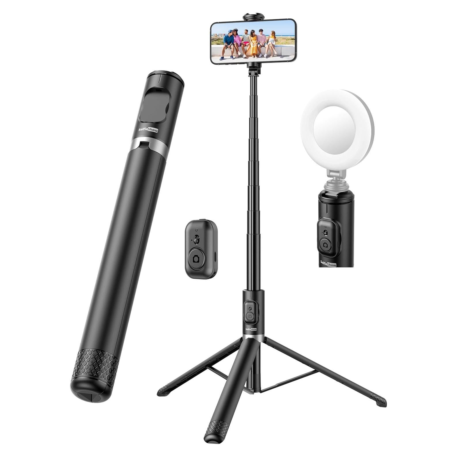 Bastón de Selfie y Trípode SelfieShow 183 cm Aluminio Control Remoto