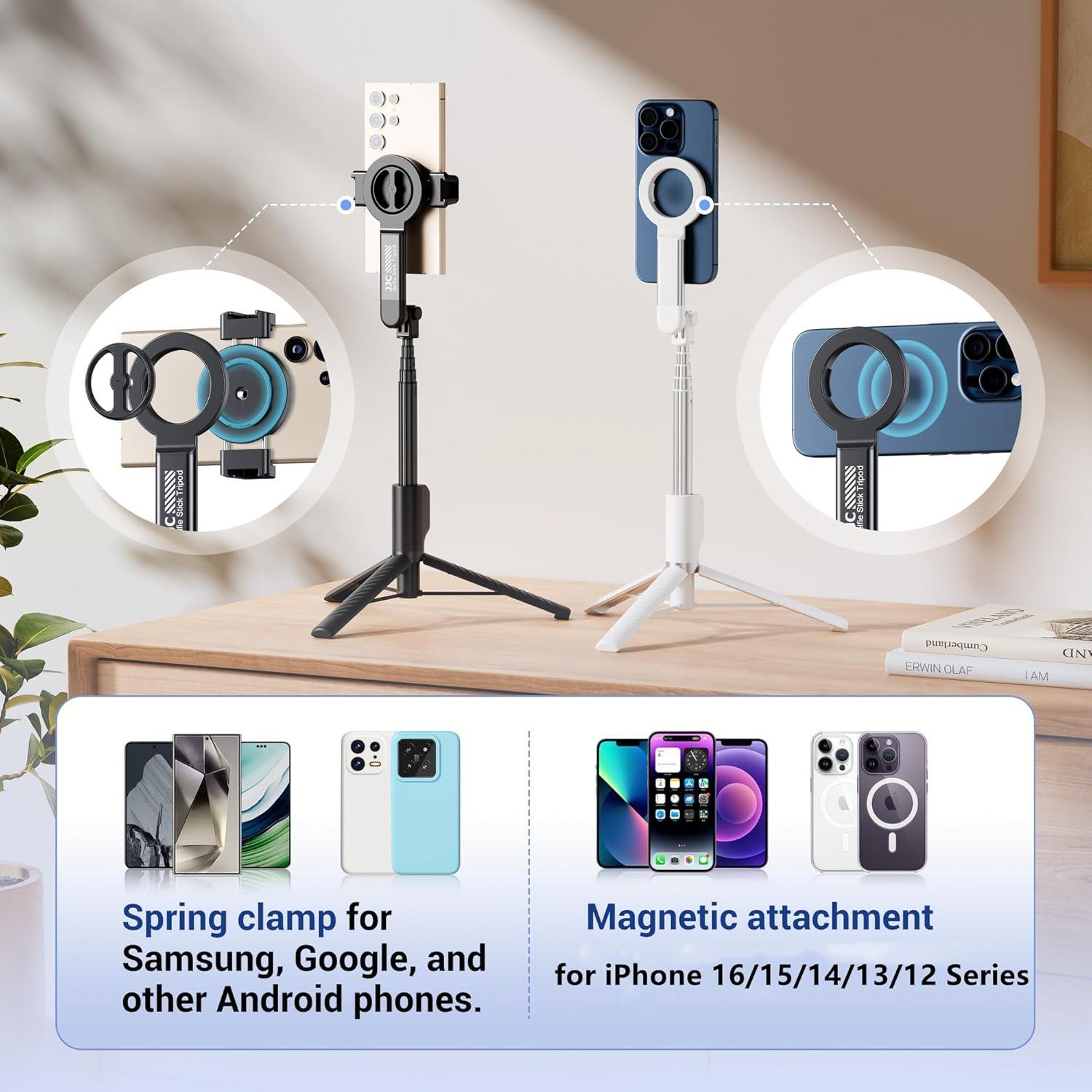 Trípode de Selfie Magnético Jinjiacheng 25-104cm Control Remoto