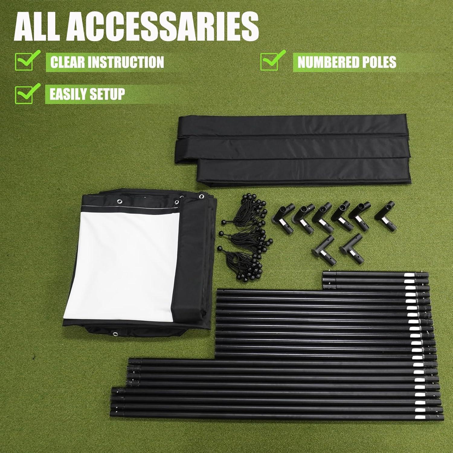 Red de Golf Impact Sports Estándar 2.5x1.5m Negra