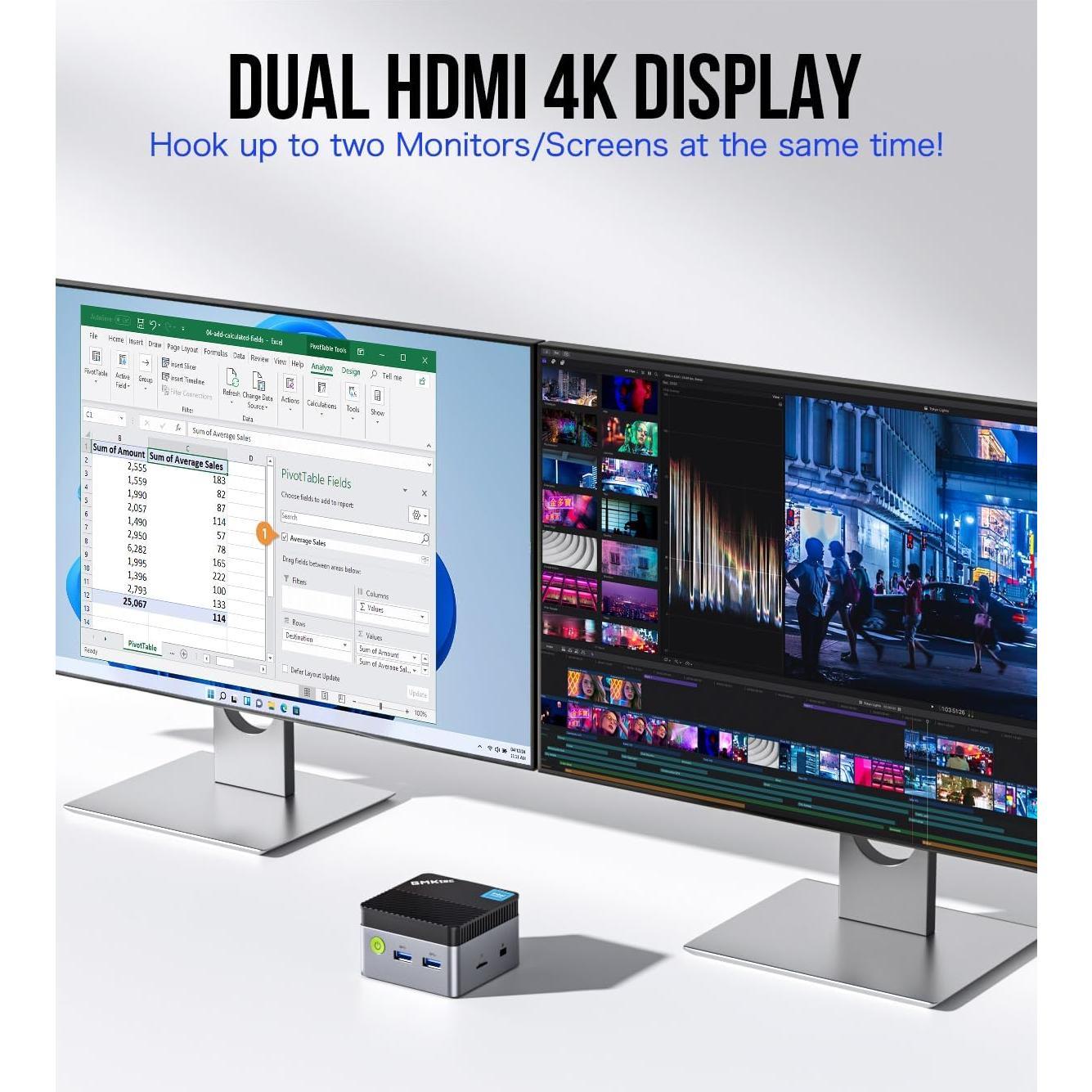 Mini PC GMKtec G5 Intel N97 12GB RAM 512GB SSD 4K