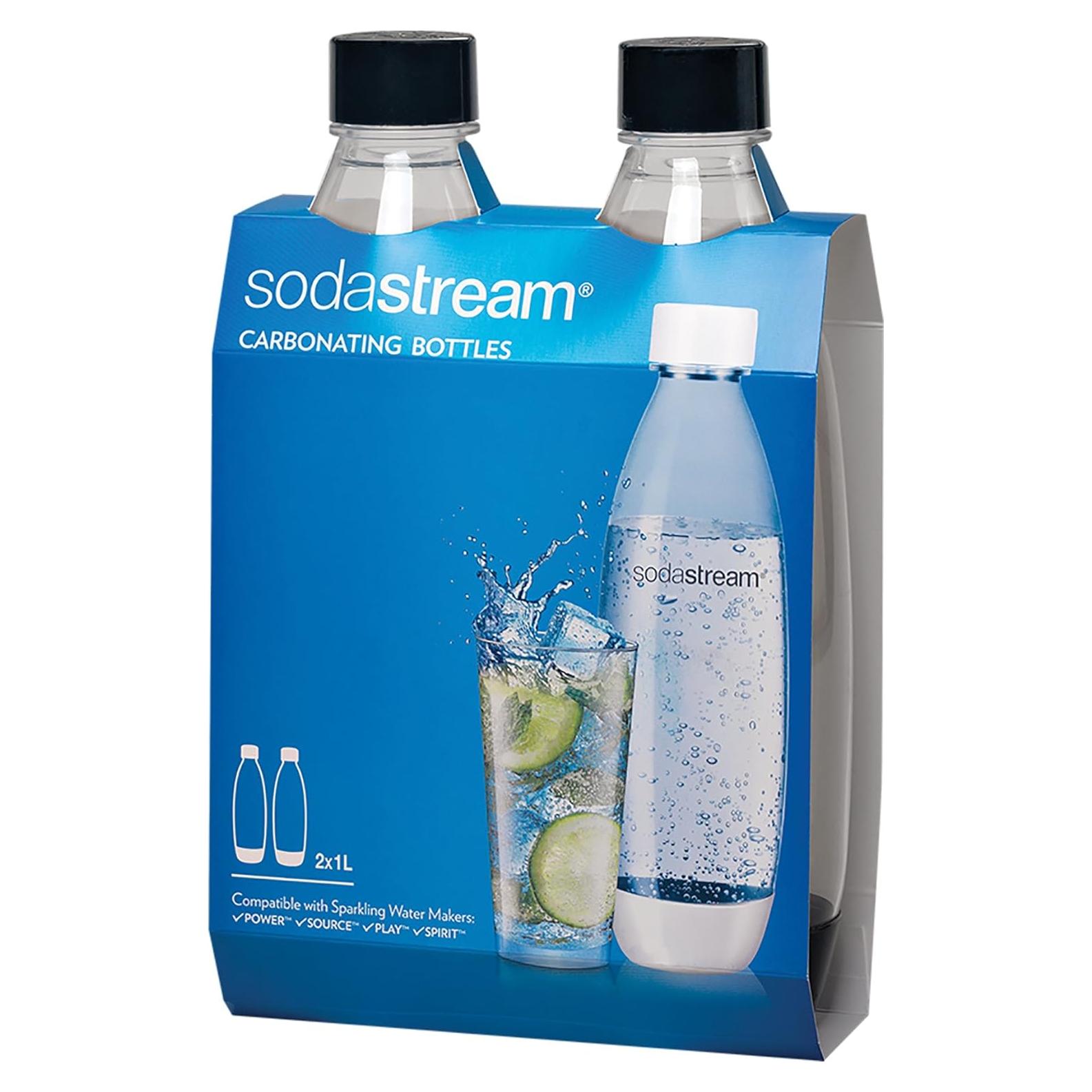 Botellas de Carbonatación Slim SodaStream 1L Paquete Doble