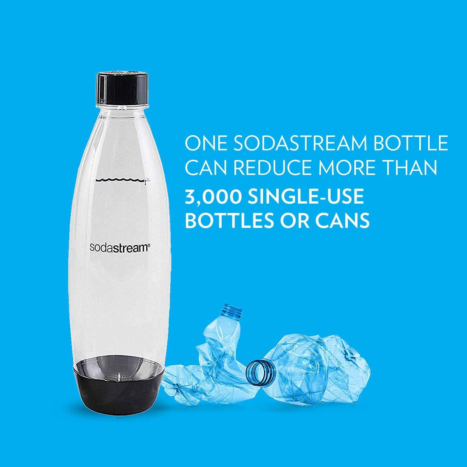 Botellas de Carbonatación Slim SodaStream 1L Paquete Doble