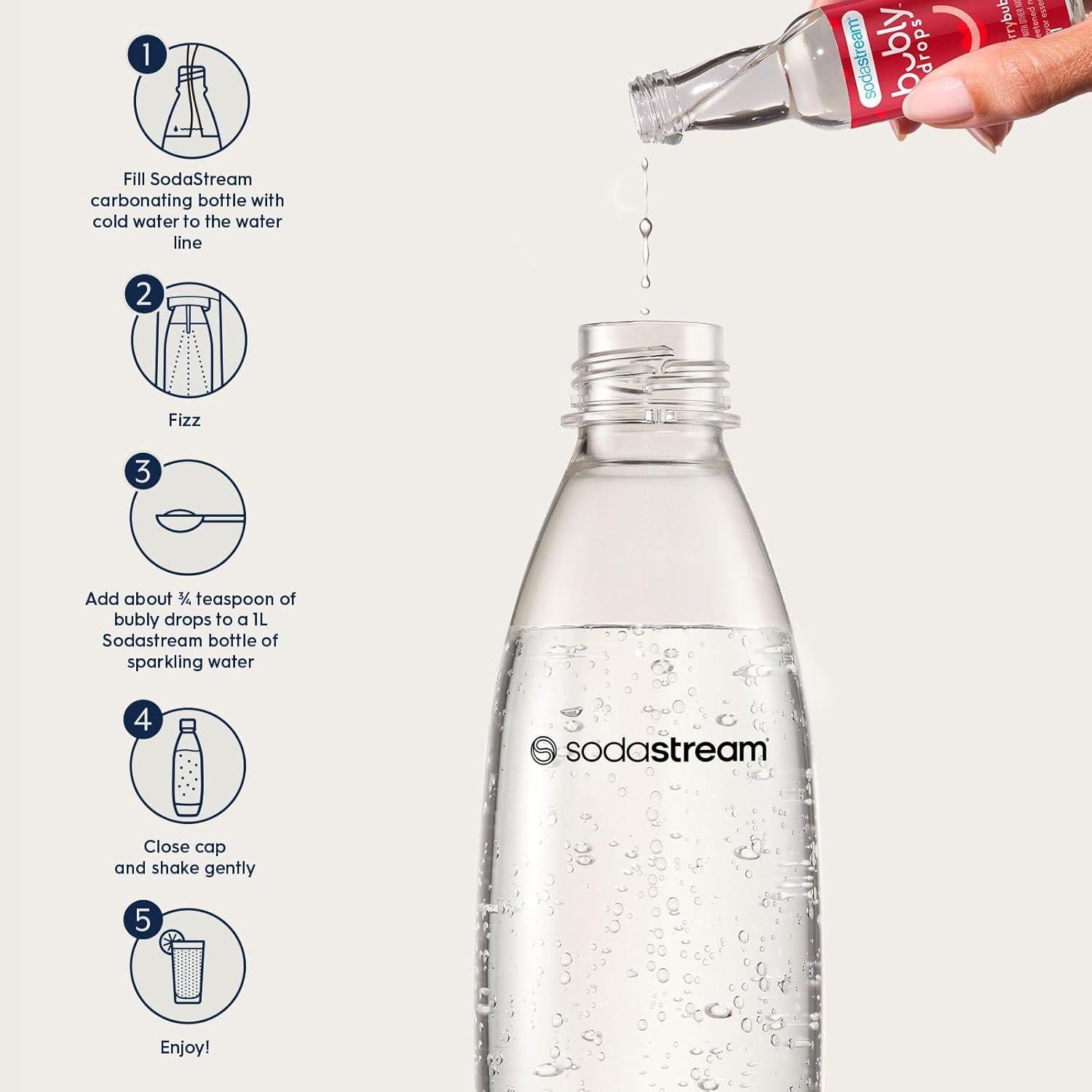 Gotas de Fruta Bubly SodaStream 236.6 ml - Sabor Natural