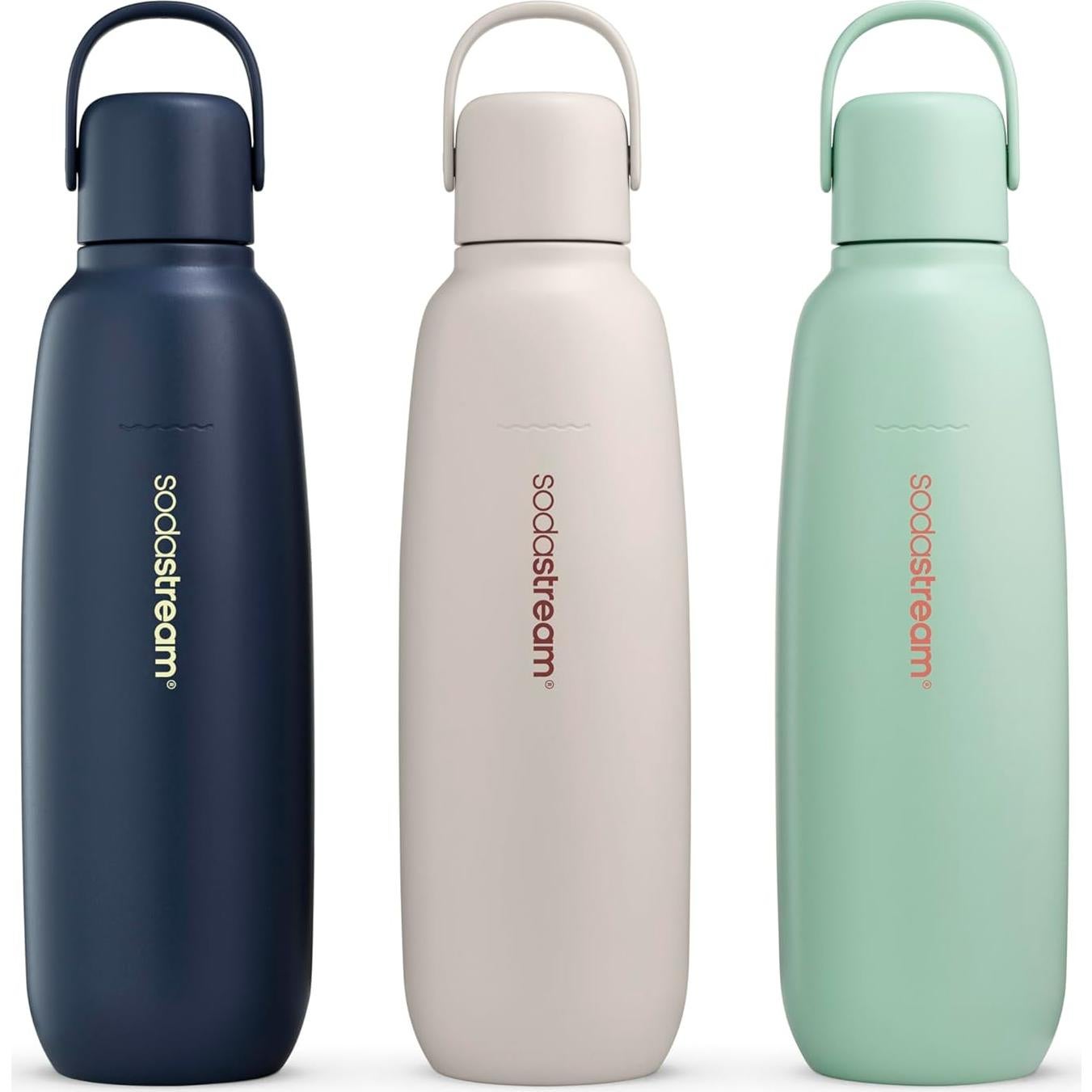 Botella SodaStream Fizz & Go Acero Inoxidable 0.9L Arena