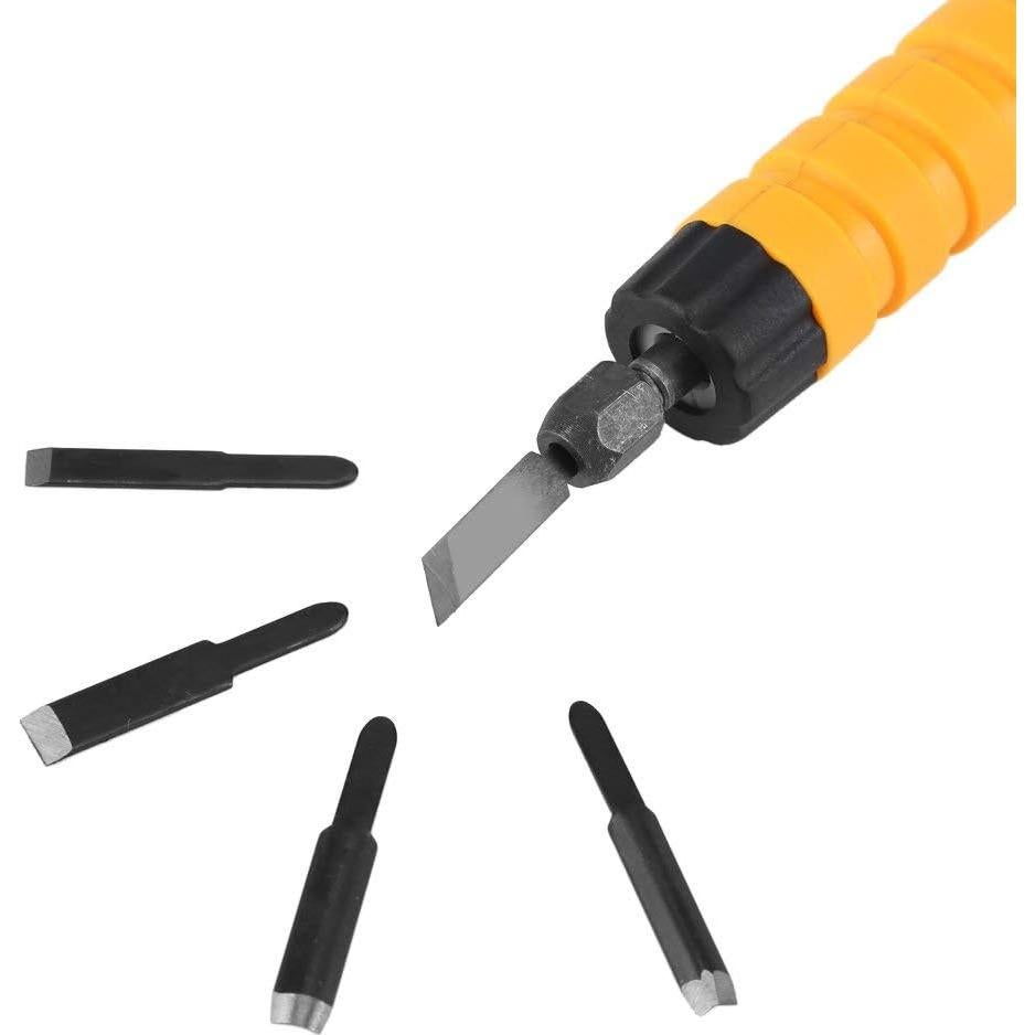 Cincel Eléctrico AUNMAS para Carpintería con 5 Cuchillas