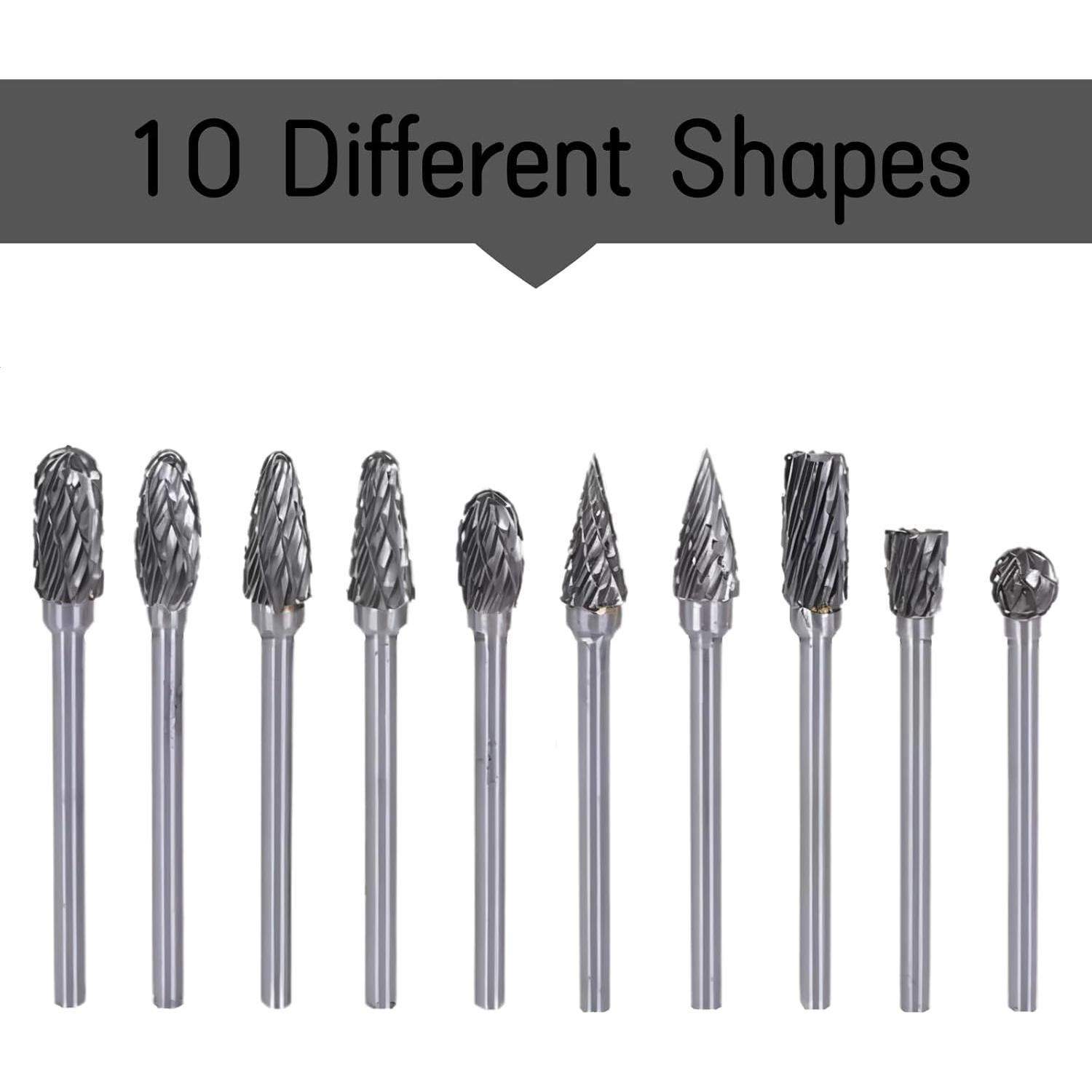 Juego de 10 Brocas de Carburo de Tungsteno Orialvenka 3.18 mm