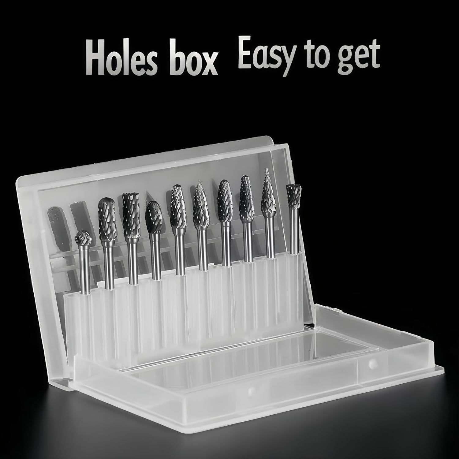 Juego de 10 Brocas de Carburo de Tungsteno Orialvenka 3.18 mm