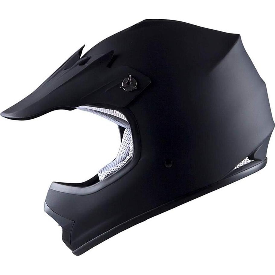 Casco Motocross Power Gear HBOY-K Negro Mate 51-52 cm