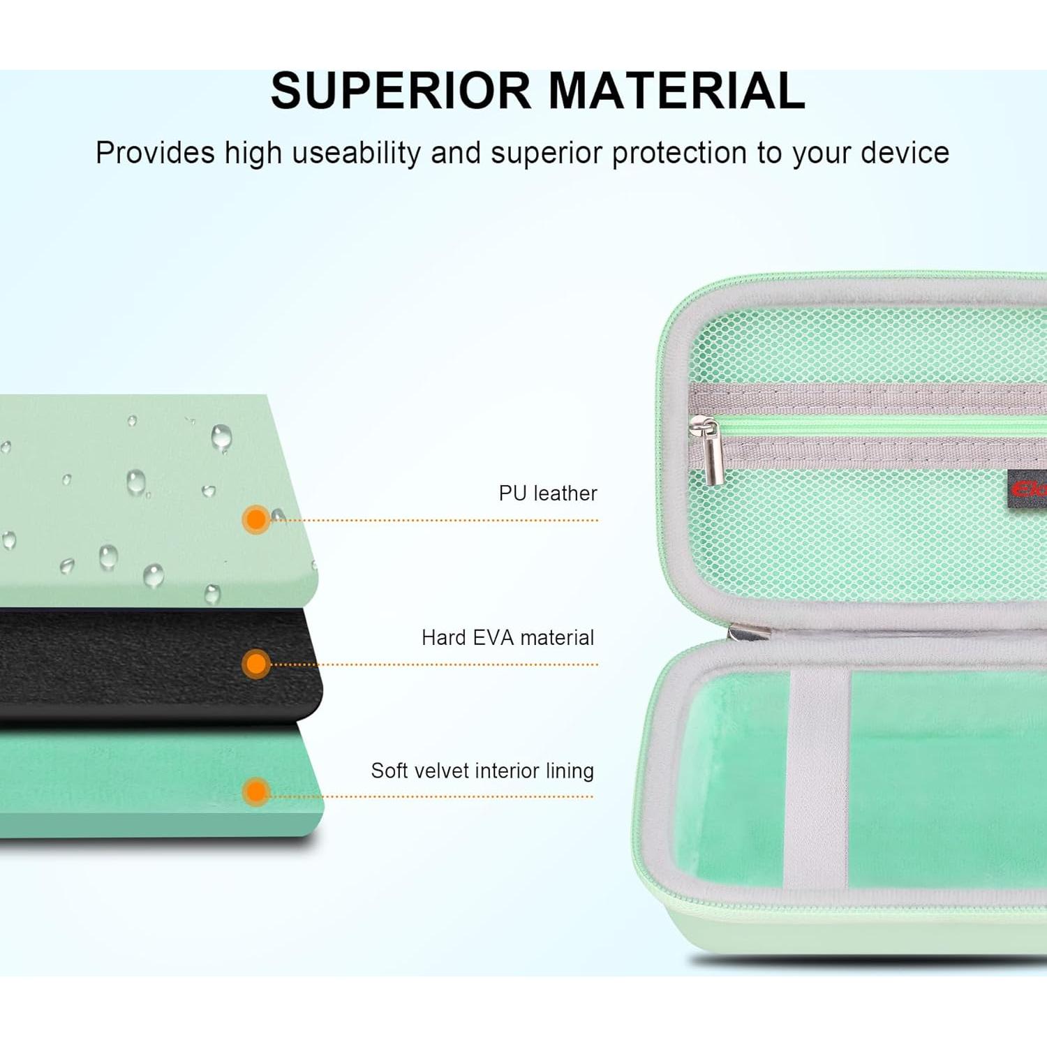 Funda de Transporte Elonbo para Impresora Fujifilm Instax Mini Link 1/2/3 - Verde