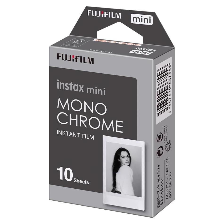 FUJIFILM Instax Mini Monochrome Film - 10 Exposures