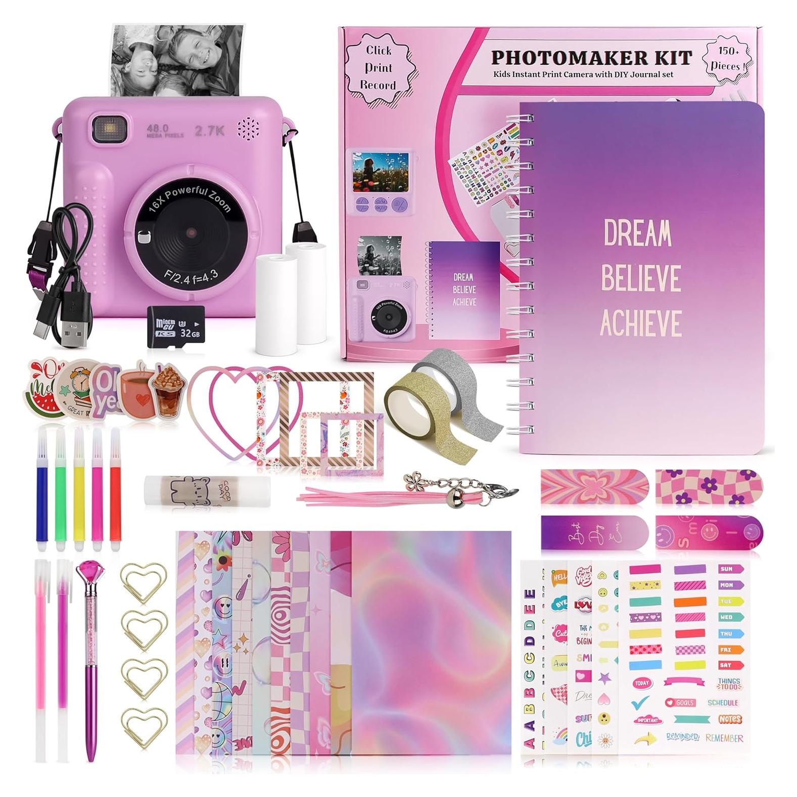 Kit de Fotografía Instantánea FINcredible para Niñas - Lila