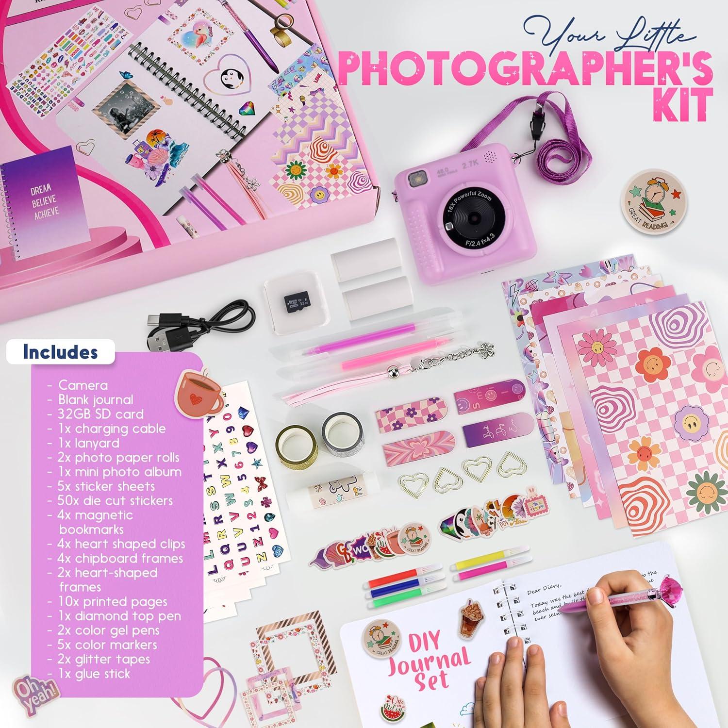 Kit de Fotografía Instantánea FINcredible para Niñas - Lila