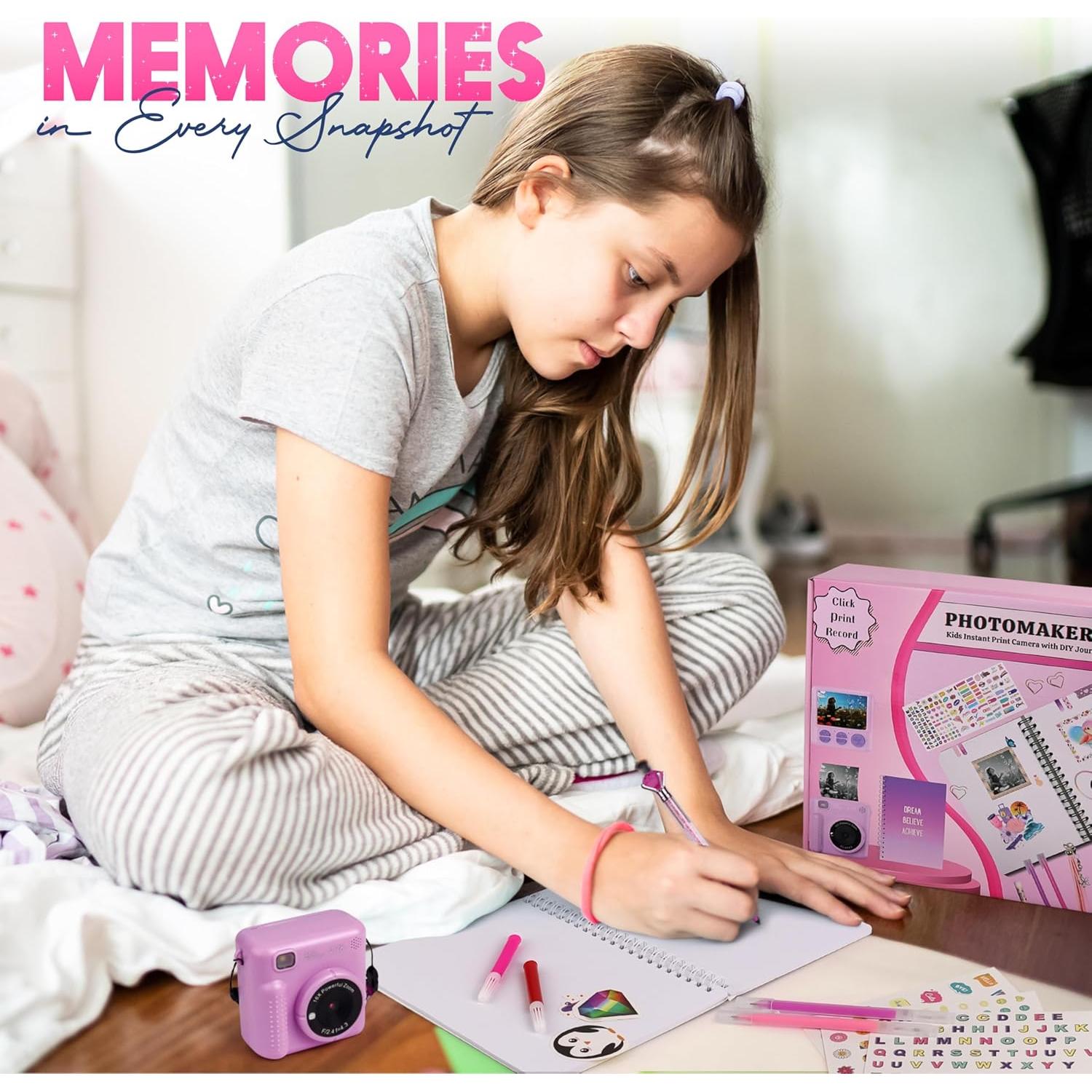 Kit de Fotografía Instantánea FINcredible para Niñas - Lila