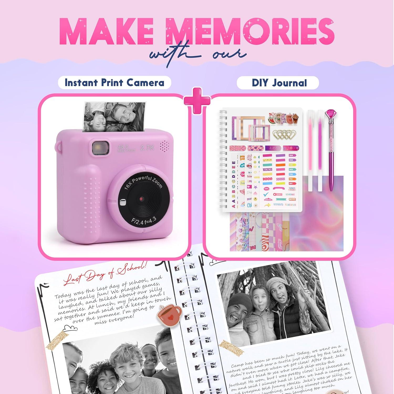 Kit de Fotografía Instantánea FINcredible para Niñas - Lila