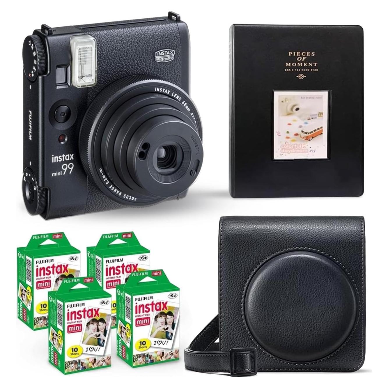 Cámara Instantánea Fujifilm Instax Mini 99 Negra + 40 Hojas