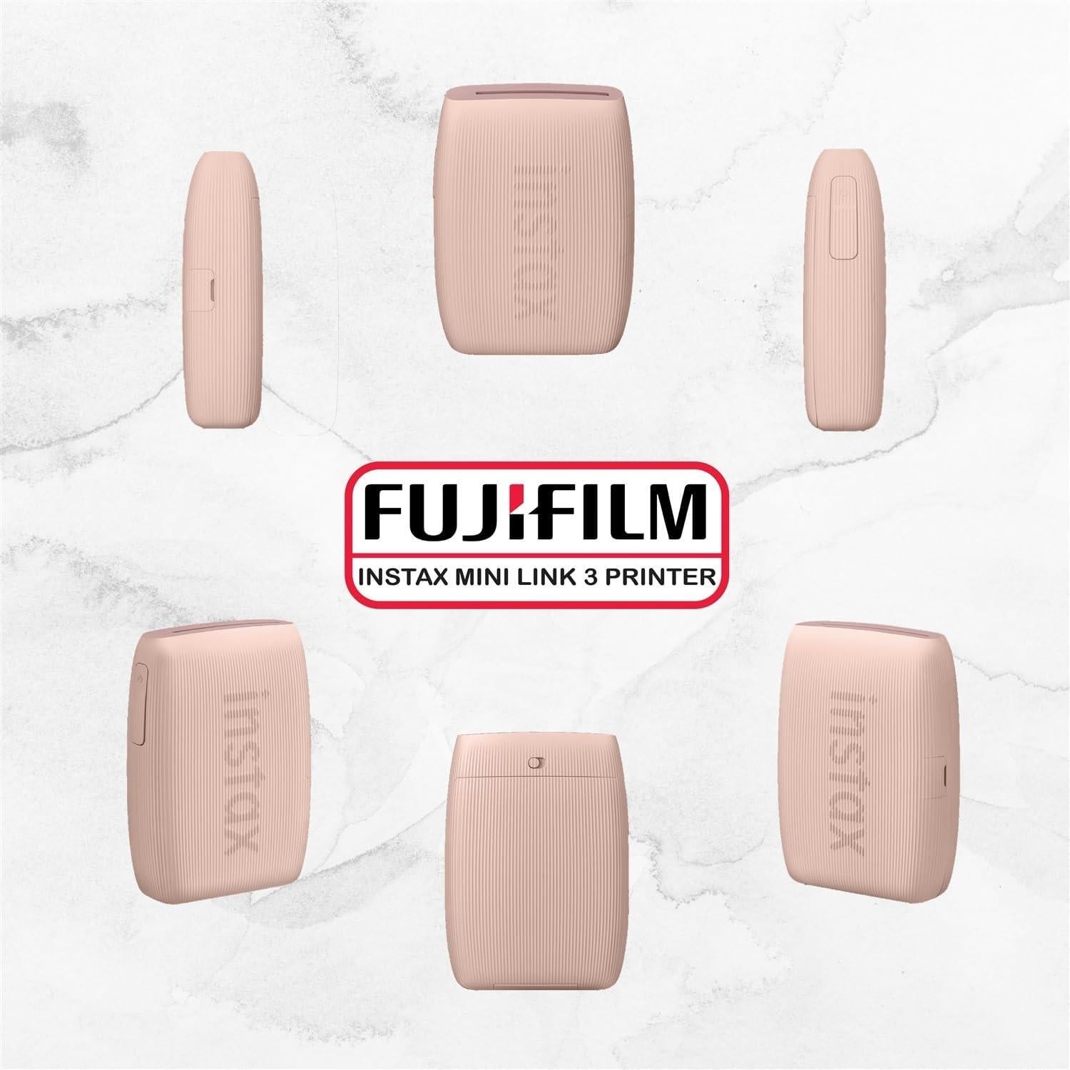 Impresora Fujifilm Instax Mini Link 3 Rosa + 40 Hojas Película