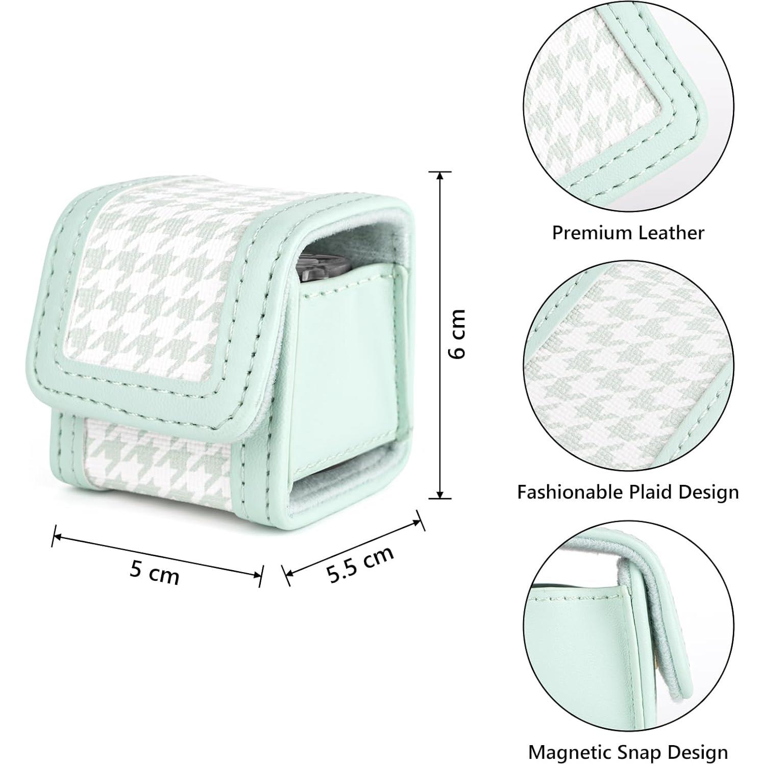Estuche de Almacenamiento HIYQIN para Fujifilm Instax PAL - Cuadrícula Verde