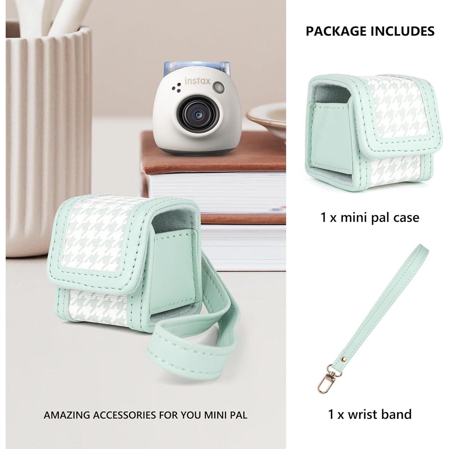 Estuche de Almacenamiento HIYQIN para Fujifilm Instax PAL - Cuadrícula Verde