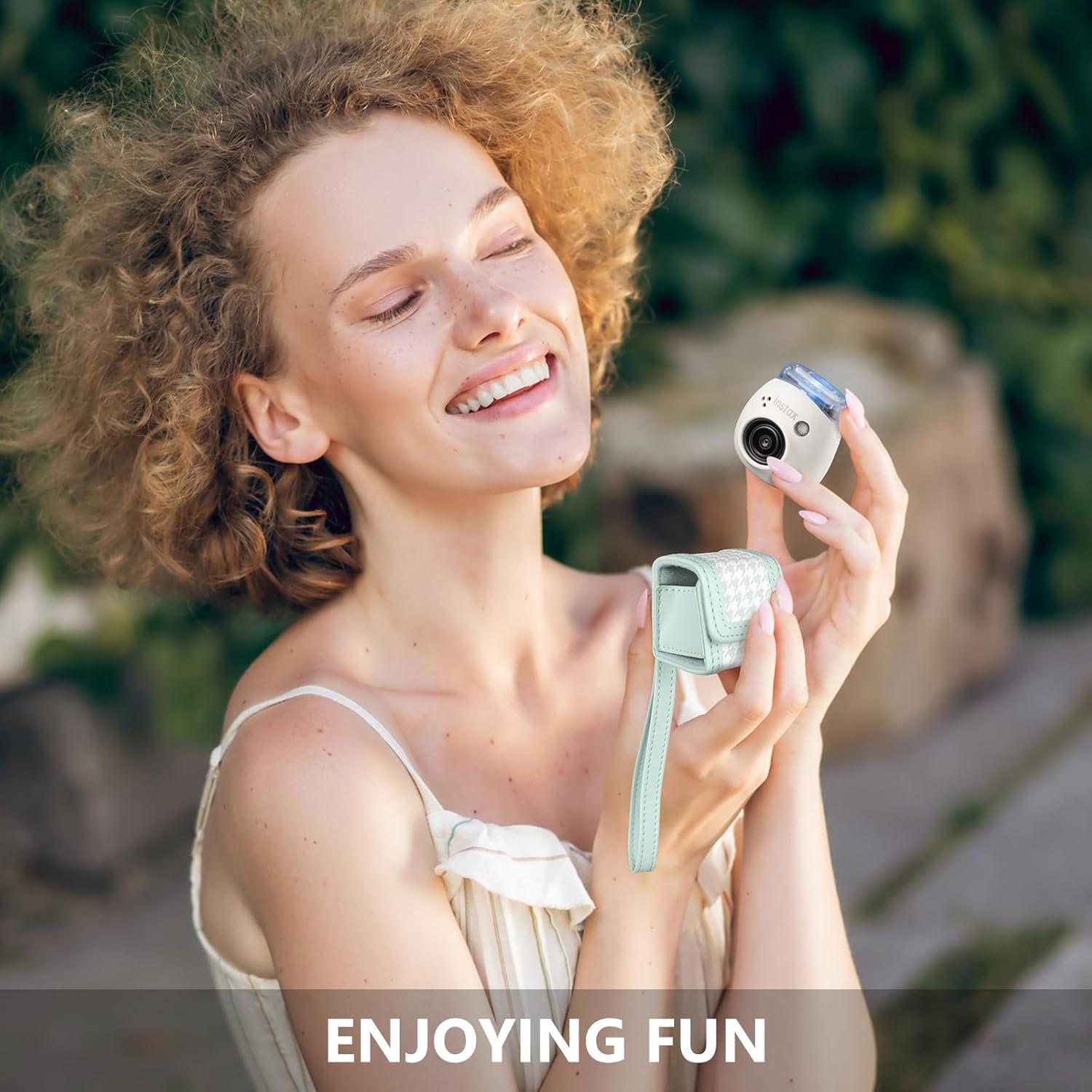 Estuche de Almacenamiento HIYQIN para Fujifilm Instax PAL - Cuadrícula Verde