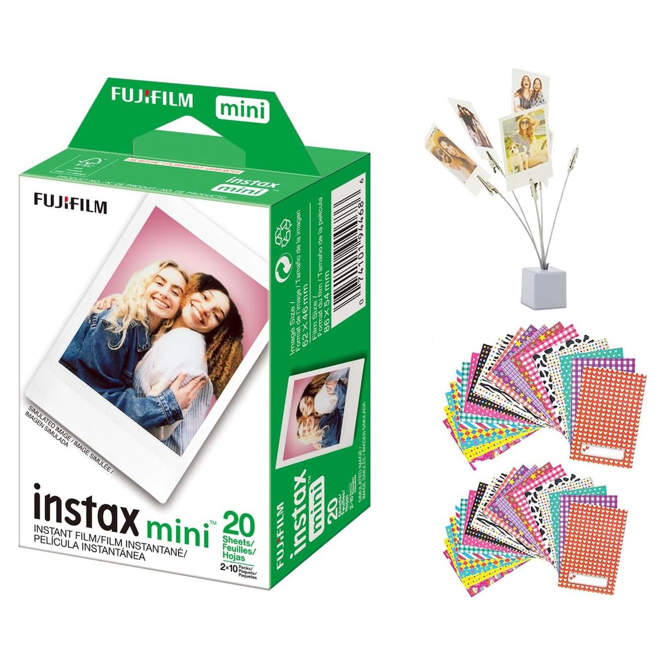 Paquete Doble Película Instantánea Fujifilm Instax Mini 20 Tiros