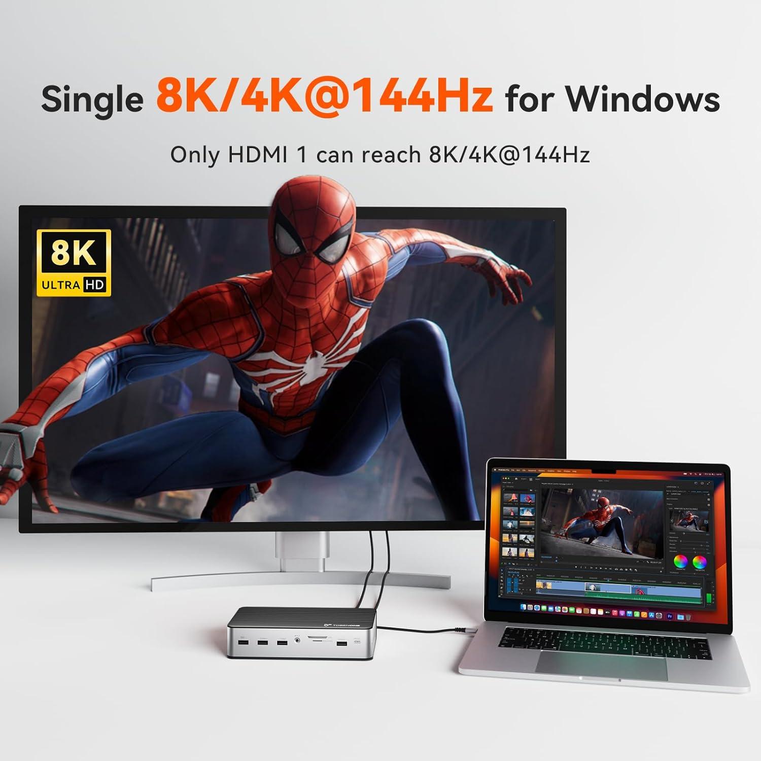 Estación de Acoplamiento TobenONE USB-C 17 en 1 para 3 Monitores 4K