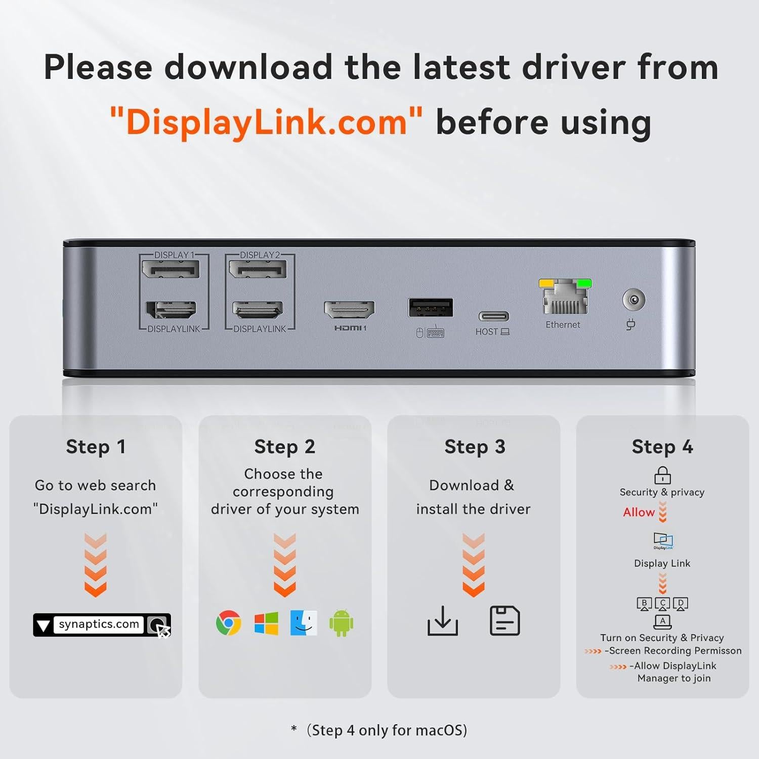 Estación de Acoplamiento TobenONE USB-C 17 en 1 para 3 Monitores 4K