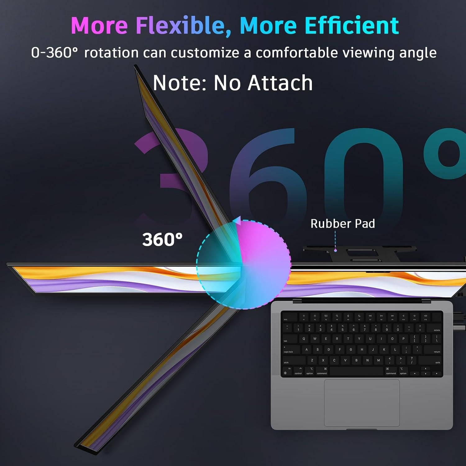 Extensor de Pantalla Triple QQH Z80A 15.6" FHD USB-C