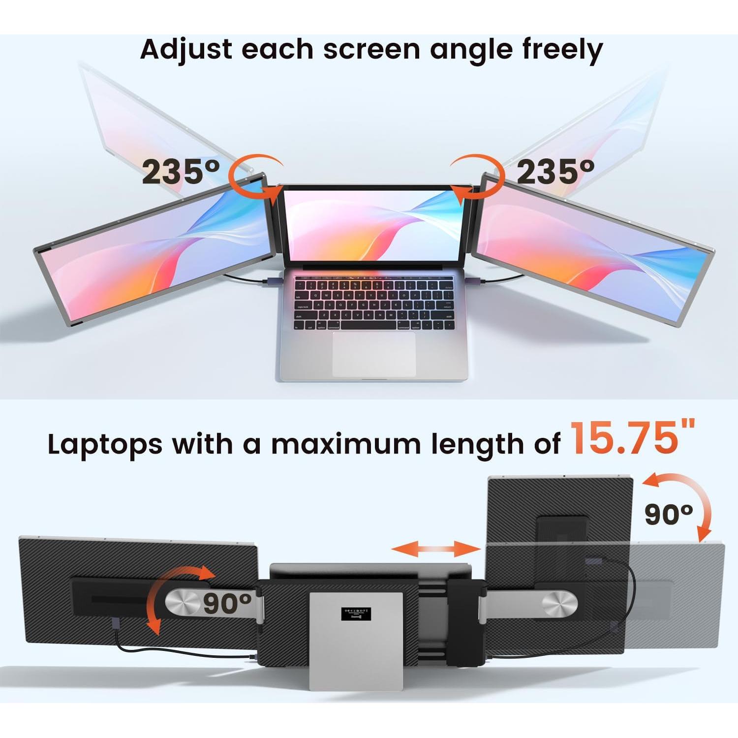 Extensor de Pantalla para Laptop 15.6" VargaoliDeal FHD 1080P