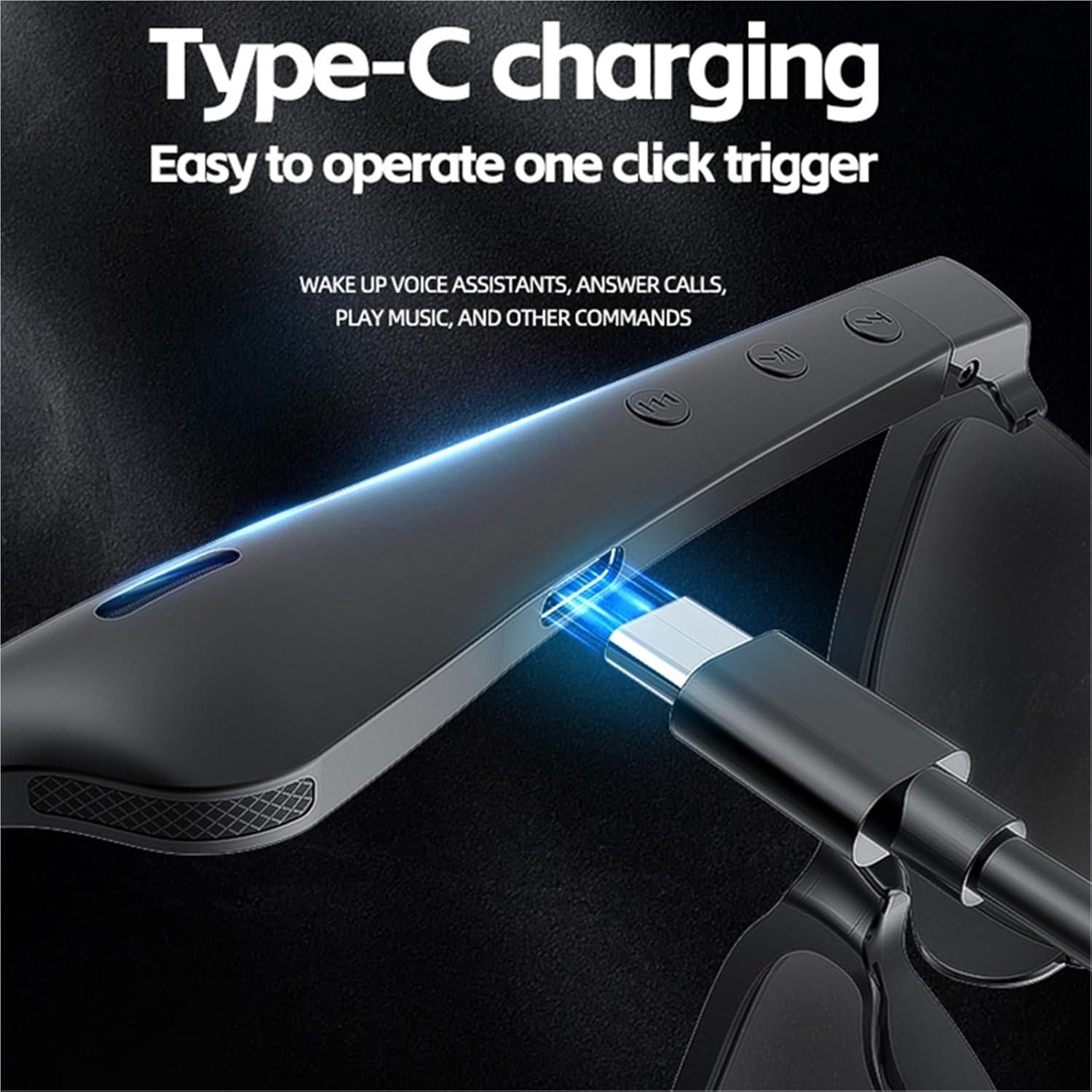 Hearview Smart Glasses for Deaf AI Intelligent Translation Glasses Wireless Bluetooth Glasses with Microphone Earphone Glasses Sports Sunglasses(Translation Glasses)