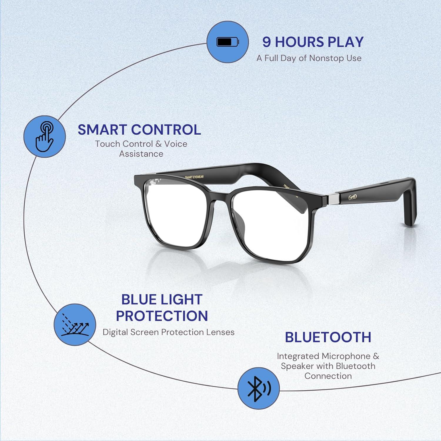 Gafas Inteligentes GetD GD07 con Bluetooth y Traducción AI