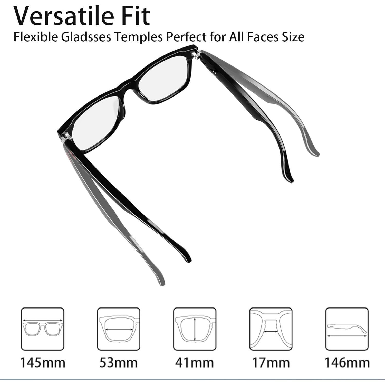 Gafas Inteligentes AI Más que Lente GL-E13C-AI-BK Negro