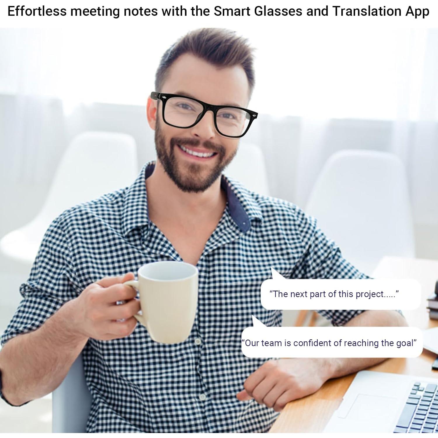 Gafas Inteligentes AI Más que Lente GL-E13C-AI-BK Negro