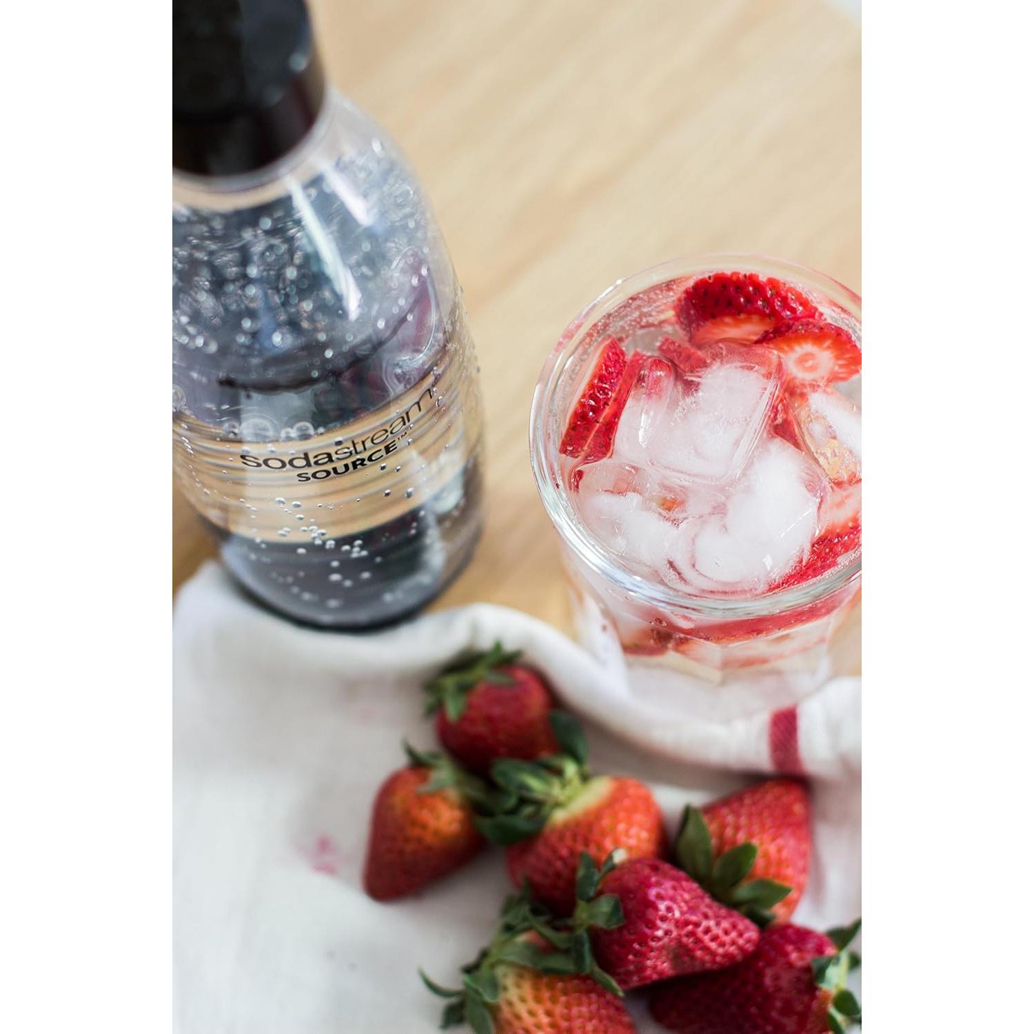 Paquete Doble Botellas Reutilizables SodaStream 1L Negro