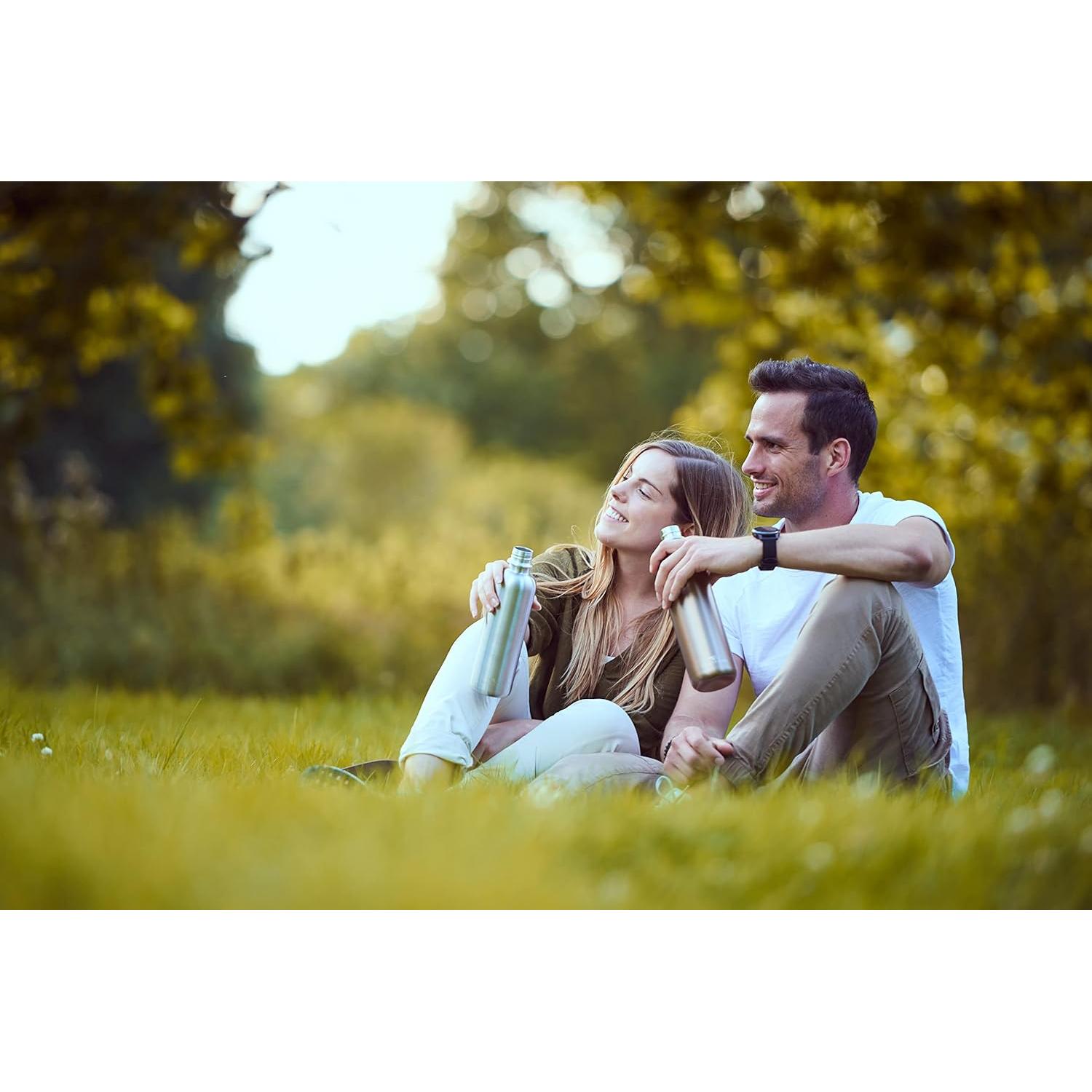 Botella de Acero Inoxidable MATE OF STEEL 1L a Prueba de Fugas