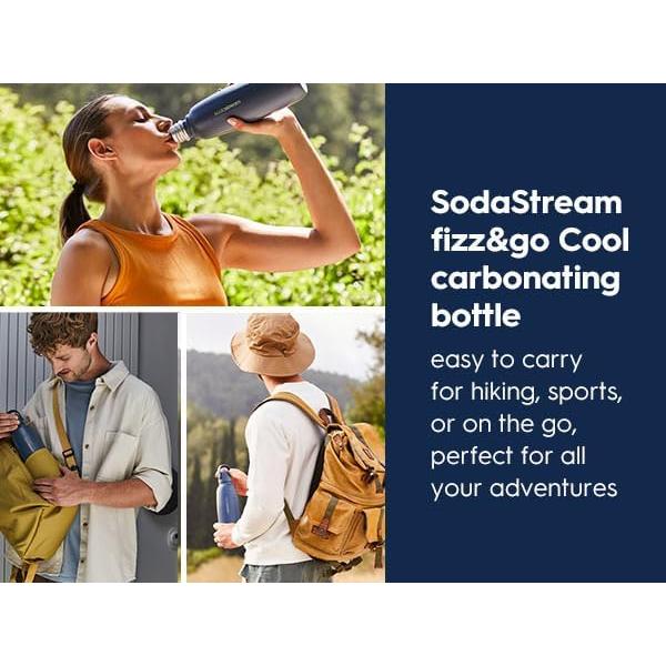 Botella de Metal SodaStream Fizz&go Cool 0.9L Aislada Doble Pared