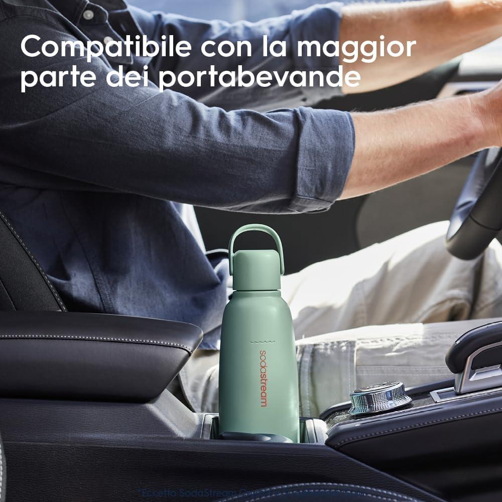 Botella de Metal SodaStream Fizz&go Cool 0.9L Aislada Doble Pared