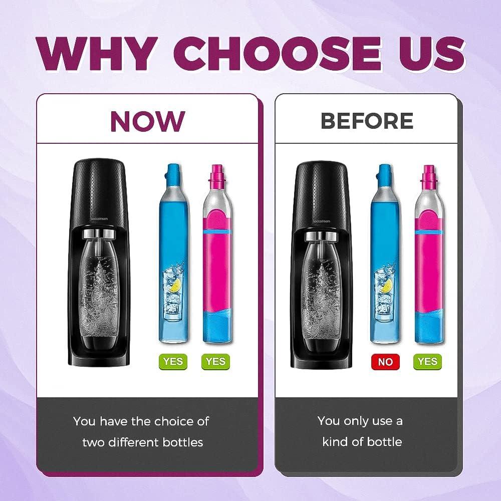 Adaptador Rápido de CO2 Morado para Soda Stream DUO/Terra/Art