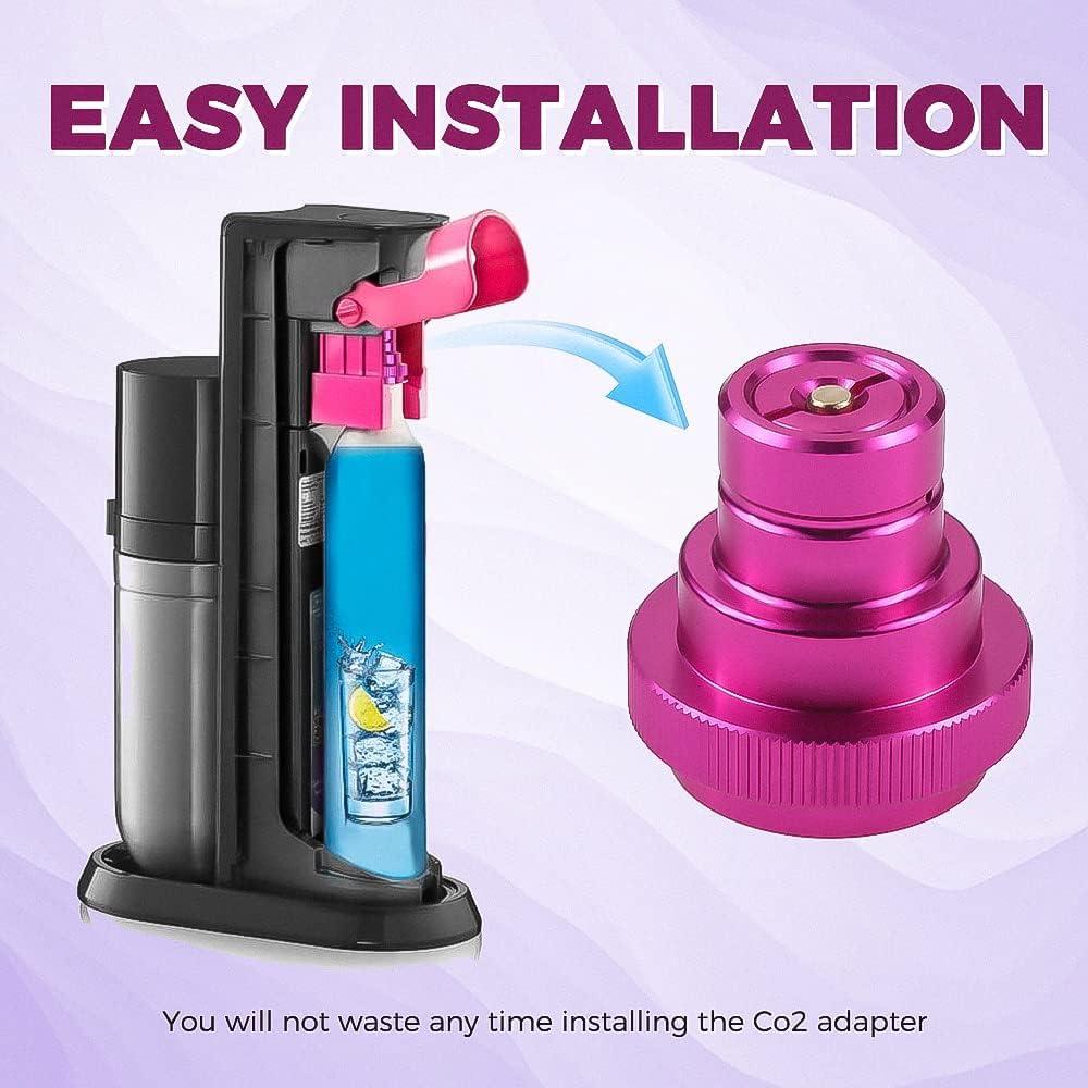 Adaptador Rápido de CO2 Morado para Soda Stream DUO/Terra/Art